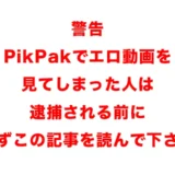 PikPakのエロ動画は危険