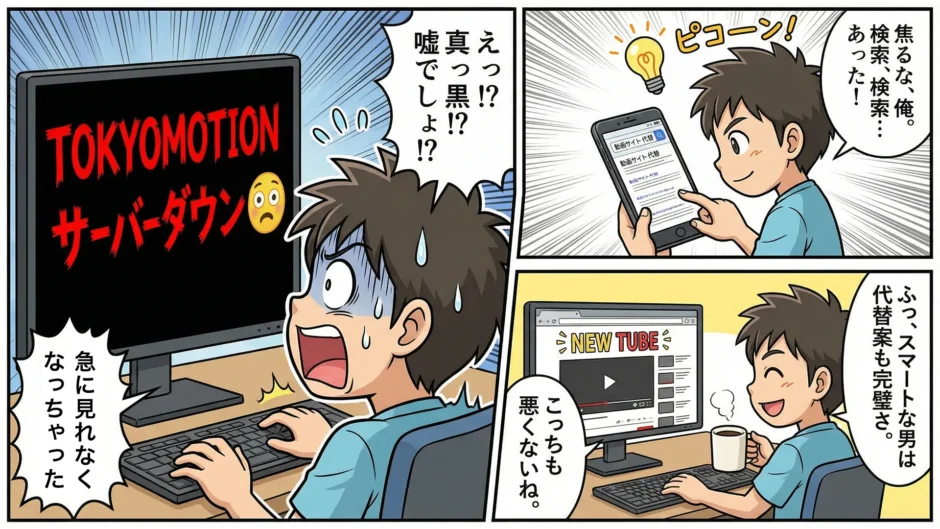 TOKYOMOTIONが見れない時の対処法・代わりのおすすめサイト3選