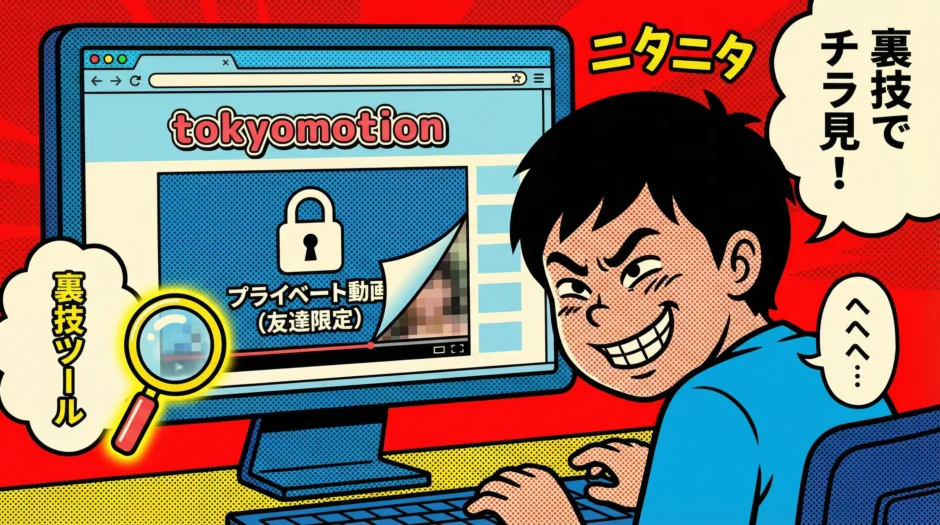 【裏技】TOKYOMOTIONのプライベート動画が見れる「チラ見ツール」の使い方