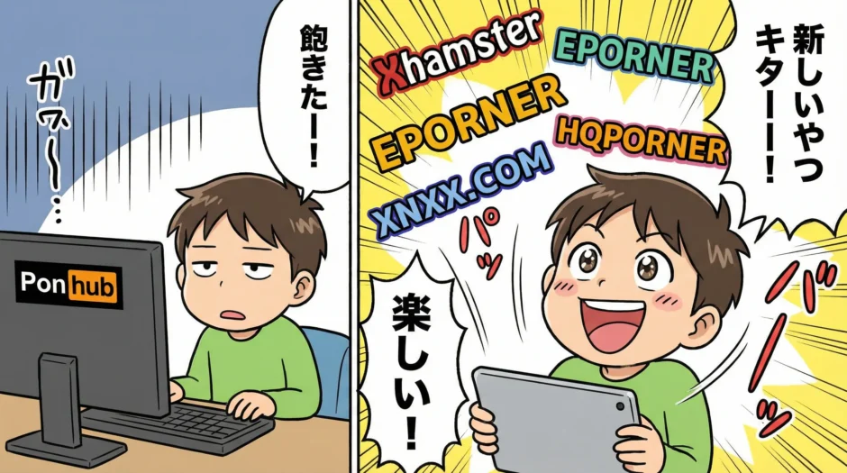 Pornhubの代わりの無料サイト15選！AV・個人撮影・洋モノ・アニメ