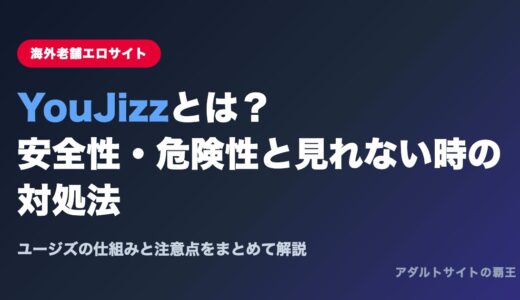 YouJizzとは？安全性・危険性と見れない時の対処法まとめ